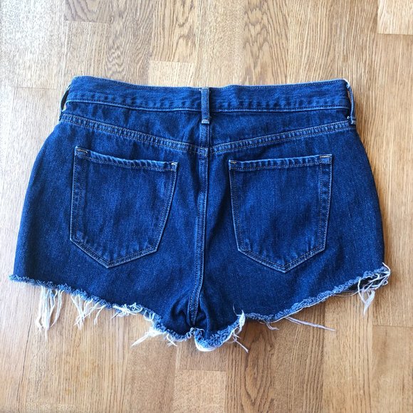 Old Navy Star Embroidered Shorts Distressed Boyfriend Size 2 - Picture 9 of 12